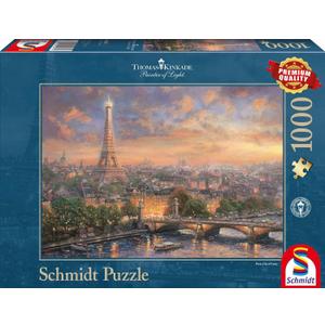 Schmidt Spiele, Thomas Kinkade: Paris, City of Love (1000pc), Puzzle, Ages 12+ (2. Scenic Settings)