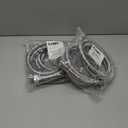 2 x Kabel-Elektro 4 Ft. washing machine hoses Set (Straight / 90 deg.). Wide internal Diameter, 3/4 inches connector compatible NPT faucets and washing ports, Stainless Steel, PVC