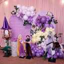 Butterfly Balloons Arch Garland Kit,Light Pastel Metallic Purple Balloons with Lavender Lilac Foil Butterfly for Girl's Birthday Baby Shower Wedding Mother's Day Valentines Party Decorations