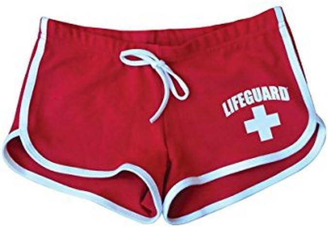 LIFEGUARD Girls Kids Officially Licensed Hi-Cut Short Red and White Soft Cotton Material (Small)