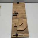 1 Pcs Brown Window Sill Plant Shelf for Plants 21.7 x 7.1 x 5.9 Inch Windowsill Extender Window Plant Floating Shelves No Drilling Wooden Bracket for Cat Perch Planters (Right Angle)