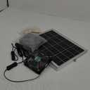 5.5 Inch Solar Powered Fan Kit, 25W Solar Panel with 2 Waterproof Fans for Outside Chicken Coops, Greenhouses, Sheds, Intake or Exhaust Air Fan with 15 FT On/Off Switch Cord