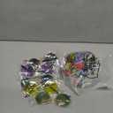 20 Pieces Hippie Headband Glasses Costume Set, Includes 10 Pieces Multicolor Daisy Flower Crown, 10 Pieces Round Hippie Sunglasses for Festival