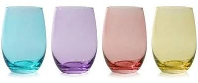 True Reserve Color Stemless Wine Glasses 4 Pack