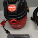 Shop-Vac 1.5 Gallon 2.0 Peak Wet Dry Vacuum, Portable Compact Shop Vacuum with Collapsible Handle Wall Bracket & Attachments, 2030100
