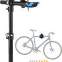 DASBET Bike Repair Stand, Wall Workbench Mount Rack Workstand Bicycle Stand Clamp Height Adjustable Home Bicycle Maintenance Rack for Road Mountain Bikes, Wall Bench Mount Bike Repair Stand, Blue 
