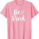 Be Kind Inspirational Cute Funny Be Kind T-Shirt, Size L