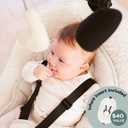 Babymoov Swoon Evolution Connect, App-Controlled Smart Baby Swing, Curly White