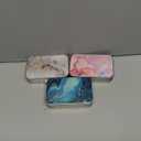 Dental Floss Portable Case, Easy to Store Floss Picks of Various Sizes, Portable Dental Floss Dispenser is Perfect for Travelling, Hotels, Dinners, Appointments.Marble 3 Piece