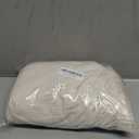 PrinceDeco Stretch Ottoman Cover Slipcovers Rectangle for Living Room Foot Stool Covers to Fit Ottoman Foot Rest, Thick Checked Jacquard Fabric with Elastic Bottom (Oversized Ottoman, Ivory) (X-Large)