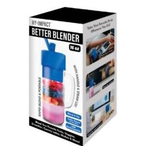 Better Blender Turbo Power USB Rechargeable 16 Oz
