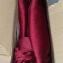MODFUNS Large Bow Decor Burgundy Big Bow for Backdrop, 75x23 Inch Large Velvet Bows with Long Ribbon 3D Oversized Bows for Birthday Party Wedding Ceremony Baby Shower Wall Decorations