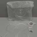 2 Pack Lazy Susan Turntable Organizer, 9 and 10 Inch Rotating Trays for Corner Cabinet, Fridge, Pantry, Kitchen, Table Top, Makeup Vanity, Bathroom Countertop Storage, Acrylic Spinning Spice Rack