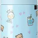 Anime Water Bottle Cute Water Bottle Stainless Steel Vacuum Insulated Coffee Mug Coffee Travel Mug for Hot Drinks (9.5 Ounces, Blue)