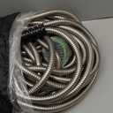 100FT Metal Garden Hose 304 Stainless Steel Flexible Water Hose  No Kink & Tangle Heavy Duty Pipe with Nozzle, Durable 3/4 Metal Fittings and Valve  Rust Proof Puncture Proof for Yard Lawn