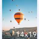 JCJMY 14x19 Picture Frame White for Wall Hanging, Wall Mounting Horizontally or Vertically, 14 x 19 Wall Gallery Poster Photo Frame with Durable Shatter Resistant Plexiglass, White