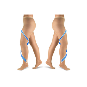 20-30mmHg Compression Pantyhose for Women, Medical Compression Stockings, High Waist Opaque Compression Tights for Lymphadema Edema, Swelling, Varicose Veins, Support Hose for Teacher Doctor, L, Beige-2Pairs