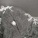 Bedsure Fluffy Christmas Comforter Set King - Red Bedding with Running Reindeer, Warm Flannel Fleece Bed Sets for Winter, 3 Pieces, 1 Soft Plush Shaggy Comforter with 2 Pillowcases