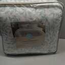 Martha Stewart - Twin Comforter Set with Sham, Cotton, Reversible, Size: Twin, Standard Pillowcases- 26"W x 20"L