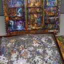 Puzzles for Adults 1000 Pieces, Enchanted Library Jigsaw Puzzle with 1:1 HD Poster, Perfect Interlocking No Dust, Stress Relief Ideal Gift for Family Games