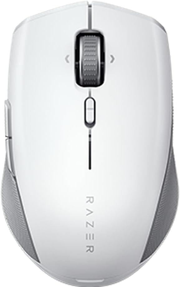 Razer Pro Click Mini Portable Wireless Mouse: Silent, Tactile, Mouse Clicks - Sleek & Compact Design - HyperScroll Technology - Productivity Dongle - Connect up to 4 Devices - 7 Programmable Buttons (White)