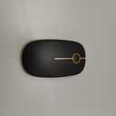 VssoPlor Wireless Mouse, 2.4G Slim Portable Computer Laptop Mouse with Nano Receiver Quiet Silent Optical Mice for Notebook, PC, Laptop, Computer-Black and Gold