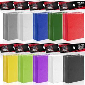 1000PS Trading Card Sleeves Protector for MTG Cards, 10 Colors Plastic Card Sleeves Fit for TCG Cards,Magic Cards, Baseball Cards,Yugioh Sleeves, Football Cards,Sports Cards (66 x 91 mm)