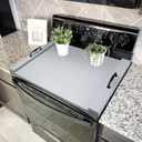 GASHELL Noodle Board Stove Cover with Handles, Multiple Stove Top Cover Board for Electric/Gas Stove Top(Grey)