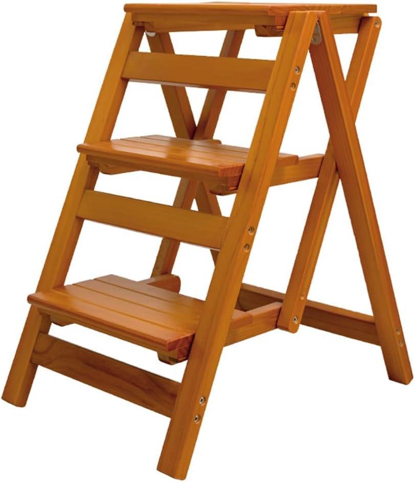Wooden Step Stool for Adults/Folding stools Wood Step Ladder/Lightweight Step Stool/Folding Step Stool, Portable Ladder, Anti-Slip Ladder, high Chair,Step Chair