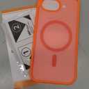 for Google Pixel 10a Case, Matte Magnetic Phone Cover [with 1 Screen Protector] [Support for MagSafe] [Shockproof Military Grade Protection] Translucent Frosted Back, Orange