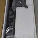 Single LCD Computer Monitor Free-Standing Desk Stand Mount Riser for 13 inch to 32 inch screen with Swivel, Height Adjustable, Rotation, Vesa Base Stand Holds One (1) Screen up to 77Lbs(HT05B-001)) (Black)