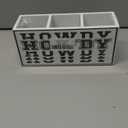 Western Office Decor Pen Holder for Desk, Western Gifts for Women Men, Retro Howdy Western Wooden Pen Pencil Holder Organizer for Home Office Desk Accessories, White