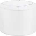 PATIKIL Drum Lamp Shades, 13"x13"x9" Linen Round Lamp Shade for Table Lamps Easy Assembly Lampshade for Table Lamps Floor Lamps Bedside, White