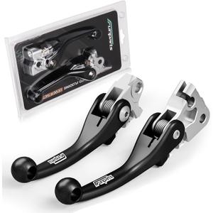 Funparts Dirt Bike Brake Clutch Lever Set,Pivot Adjustable Titanium Alloy for YZ125 YZ250 15-23 YZ250F 09-23 YZ426F YZ450F 09-23 YZ125X 17-23 YZ250X 16-23 YZ250FX 20-23 YZ450FX 19-23 Black