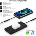 Wireless Charging Pad for Car, REESTECQI 15W Wireless Car Charger Pad Type C Charging Mat Non Slip [PD 40W Car Charger Incl] for Airpods iPhone 16/15/14/13/12, Samsung S24/S23/S22 (30CM Cable)