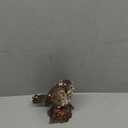 HiLine Gift Ltd. Motion Activated Singing Songbird Standing on Stump Statue,Brown