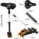 New Upgrade Electric Scooter Seat,Adjustable Shock Absorption Seat Compatible with Xiaomi M365 M365 Pro Electric Scooter Fits 5.5"-6.2"