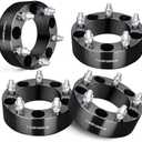 EVIL ENERGY 5x5.5 Wheel Spacers 2 inch Compatible for Ford F-150 1975-1996,Jeep CJ7 1976-1986,Dodge Ram 1500 1994-2001, 5x139.7 mm 5 Lugs 108 mm Hub Bore 1/2x20 Studs Black, Not Hubcentric