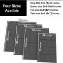 Imperius Breathable, Noise Minimizing, Moisture Resistant Bunkie boards, Low Profile Bed Support, Large Double Bed 10mm Bunkie Board, Folding Spring Box, Light and Thin ,Queen Size 60x80''