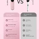 2026 Upgraded Go Brush - Pro for Short Hair - Cordless Straightening Brush with Fast Heat, 3 Temperature Settings, Ionic & Ceramic Care, USB-C Rechargeable for Frizz-Free Styling (Pink)