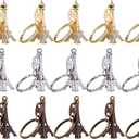 Outus 15 Pieces Eiffel Tower Keyring Retro Adornment French Souvenirs Keychains