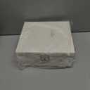 Jewelry Organizer Box for Girls Women,Large Genuine Leather Jewelry Organizers and Storage with Earring Holder Organizer Removable Velvet Jewelry Tray,Christmas Gifts Jewelry Box for Girls 8-12,White