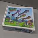 Gizzjoy Dinosaur Toy Rocket Launcher for Kids - Launch Up to 100 Ft, 4 Rockets, Outdoor Outside Toys for Kids, Dinosaur Toys, Birthday Gifts for 3 4 5 6 7 8-12 Year Old Boys Girls