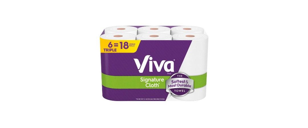 VIVA! Signature Cloth Paper Towel Roll (12-Pack-129-Sheets Per Roll)