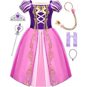 Avady Princess Dress Girls Princess Dresses Up Halloween Costumes Birthday Party Christmas Costume size 140