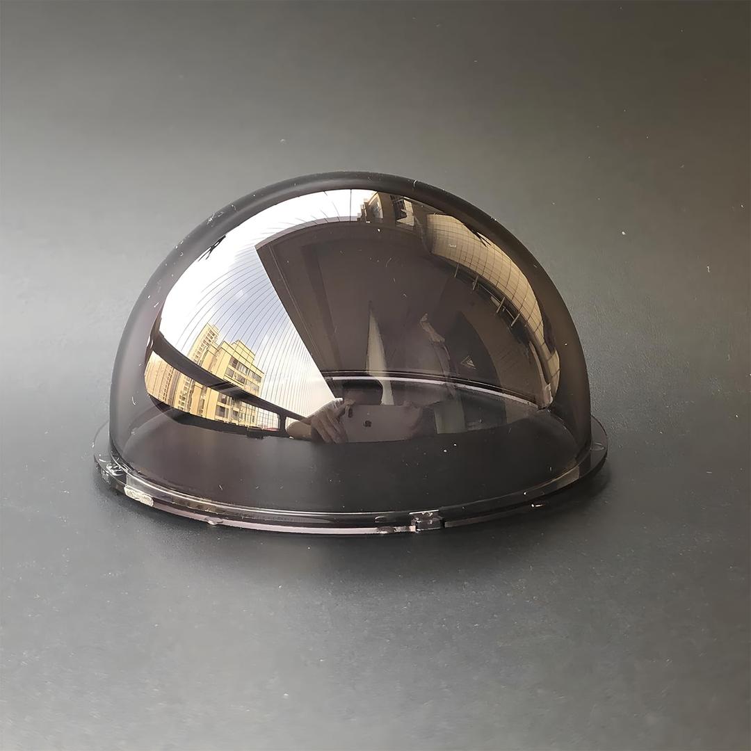 3.3 Inch Small Smoke Colored Dome Cover Waterproof Rainproof Polycarbonate Security CCTV Camera Protective Cover Plexiglass Replacement Camera Lens Cap