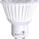 Bioluz LED 5 Pack LED Bulbs Commercial Grade GU10 LED Light Bulb Dimmable 3000K, 50W Halogen Replacement, LED Lights for Bedroom & Home Decor, 120V UL Listed Light Bulbs (Pack of 5)