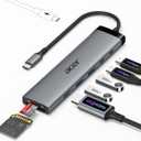 Acer 8 in 1 USB C Hub 10Gbps, USBC to HDMI Adapter 4K@60Hz, 2USB-C 3.2, 2USB A 3.0 Data Transfer, 100W PD Port Type C Multiport Splitter with SD/TF Card Reader, for MacBook Neo, Laptop, PC, Desktop