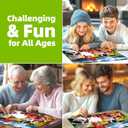 Spring Dogs Farm Picnic 500 Piece Puzzle for Adults, Fun Puzzles for Adults 500 Pieces with HD Print & Poster, 23" X 15" Dust Free, for Gifts Halloween Christmas Family Games Lovers