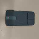 SURITCH for iPhone 16 Pro Max Case with Magnetic Camera Slide Cover and Adjustable Kickstand, Compatible with MagSafe, Shockproof Bumper Case Slim Protective Cover 6.9 Inch, Lake Green